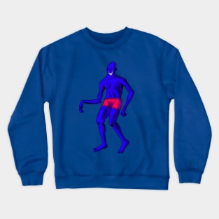 Smiling Man In Pants Crewneck Sweatshirt